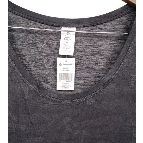 Member's Mark Women's Tank Favorite Soft Pullover Dress Black Camouflage Size XL - Picture 6 of 7